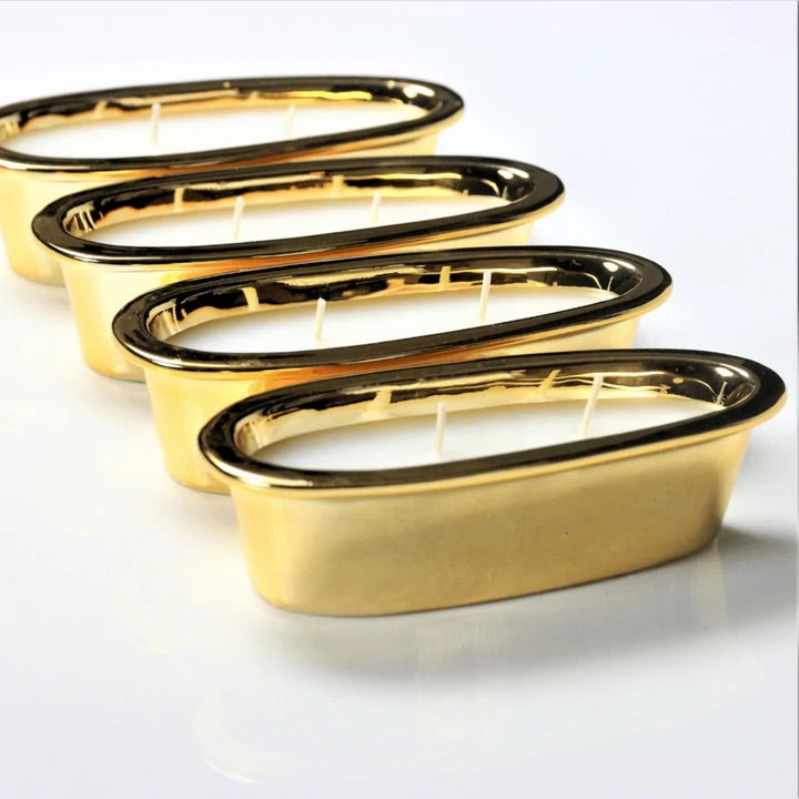 Gold Grand Alligator 2-wick Refill Tray (1 Tray) - Scented Candle